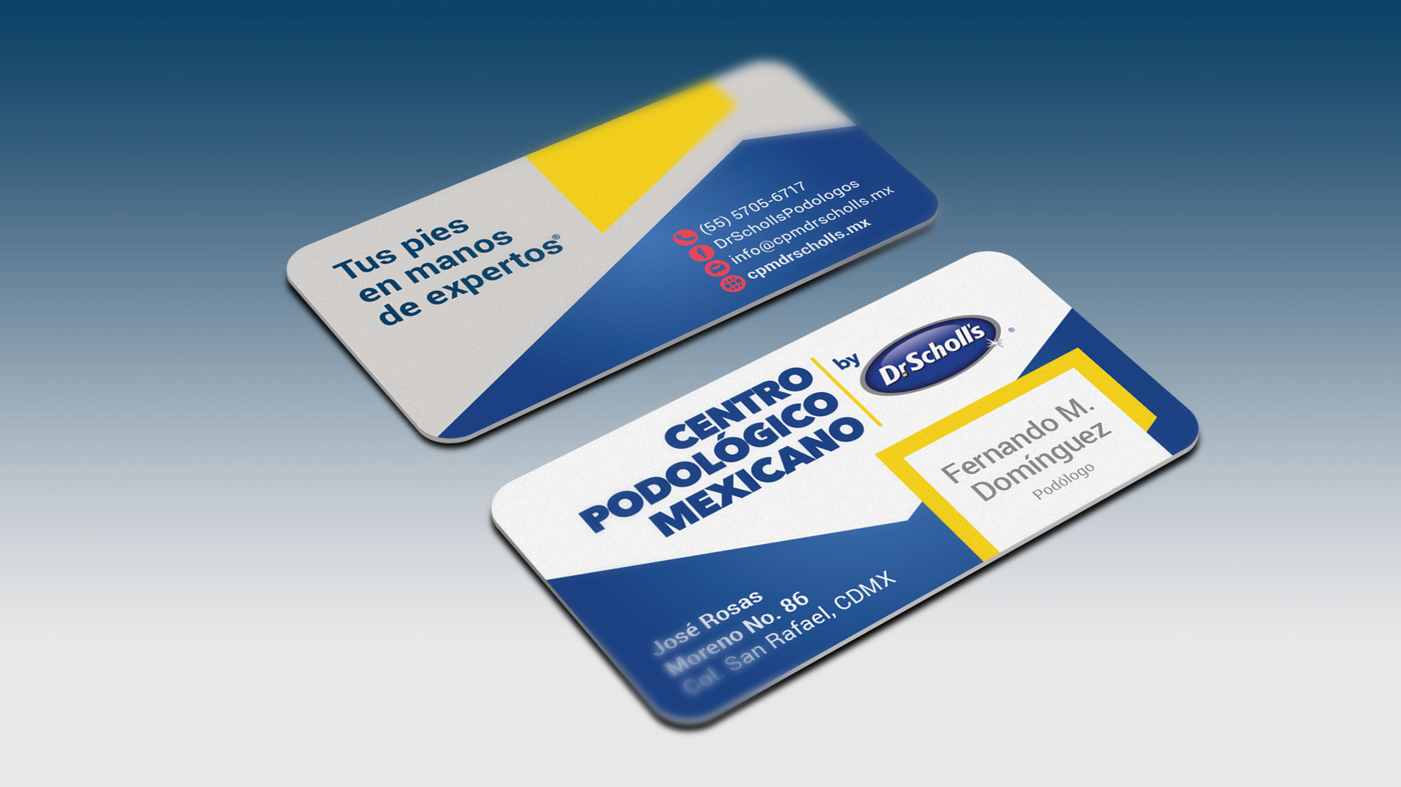 Imagen corporativa CPM Dr. Scholl's