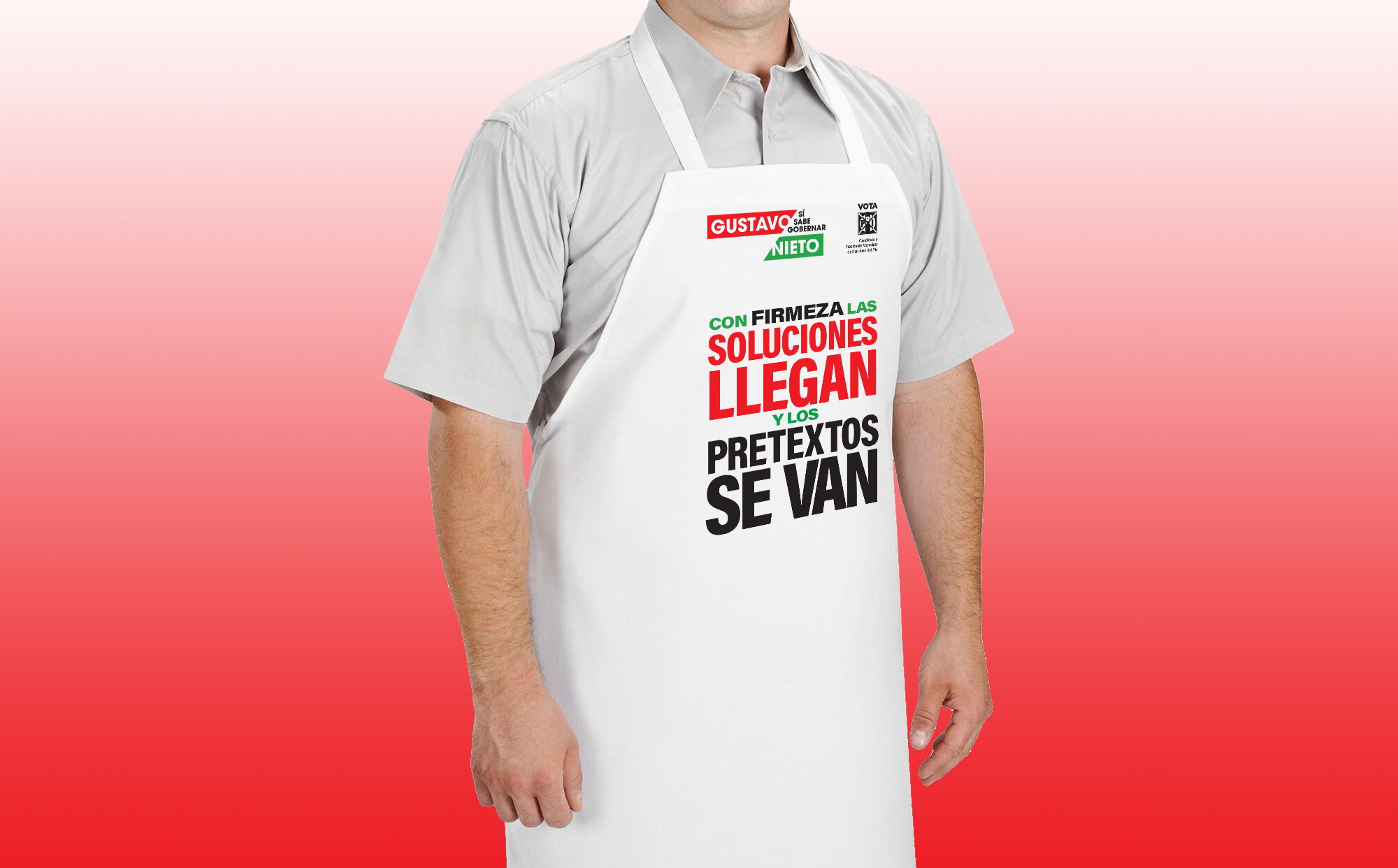 Mandil promocional Gustavo Nieto